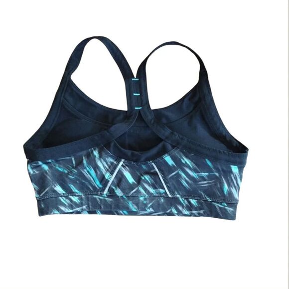 AVIA Black Green Design Print Sports Bra And Capri Leggings Set Medium - Picture 10 of 13